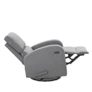 Fauteuil Berçant Pivotant Manuel avec port USB - Gris pâle