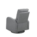 Fauteuil Berçant Pivotant Manuel avec port USB - Gris pâle