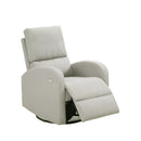 Fauteuil Berçant Pivotant Électrique avec port USB - Beige