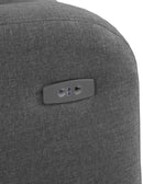 Fauteuil Berçant Pivotant Électrique avec port USB - Gris foncé