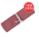 Couverture mousseline de coton -  Framboise