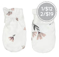 Mitaines en bambou - Fleurs aquarelle — Perlimpinpin