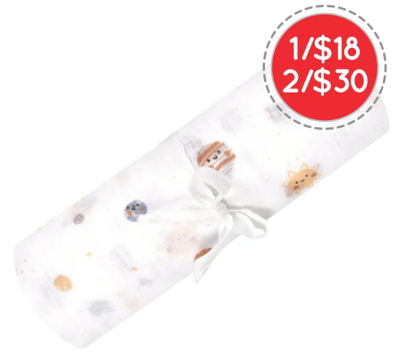 Couverture mousseline de coton -  Cosmos