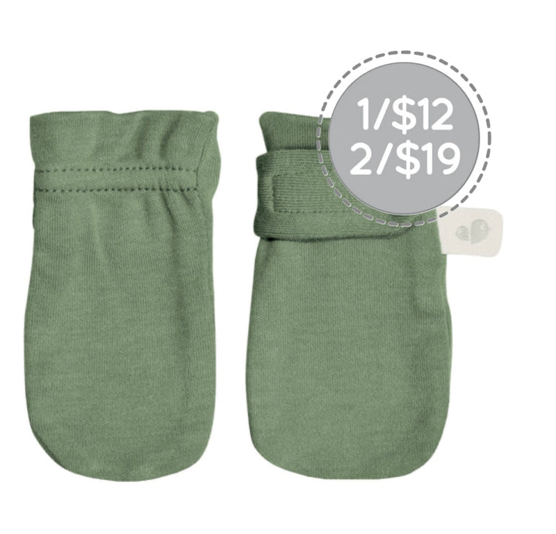 Mitaines en bambou - Vert