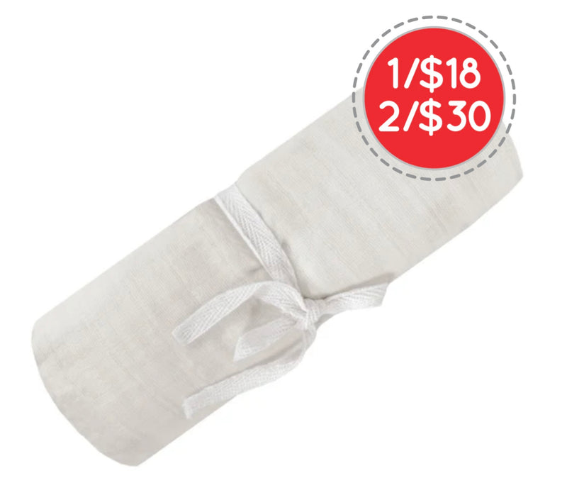 Couverture mousseline de coton - Lait de coco