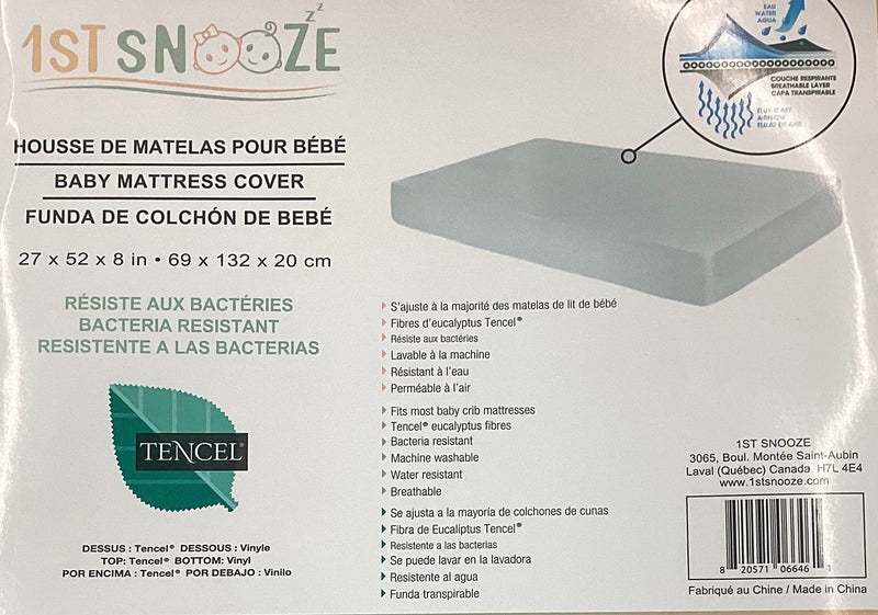 Protège matelas bassinette
