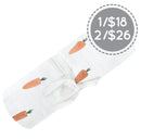 Couverture mousseline de coton - Carottes