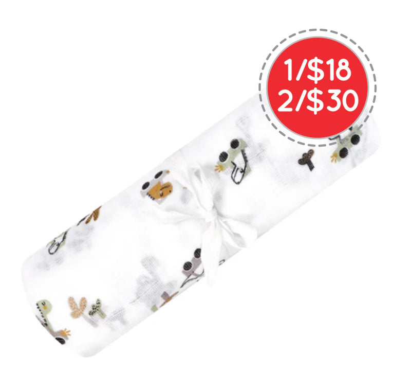 Couverture mousseline de coton -  Dinos