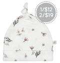 Chapeau en bambou - Fleurs aquarelle — Perlimpinpin