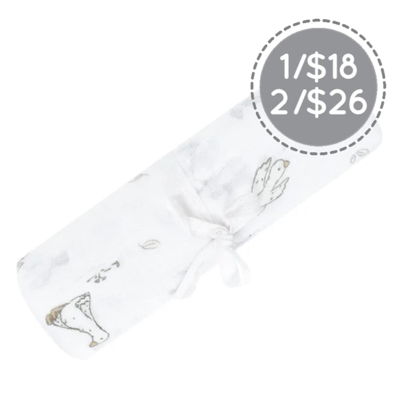 Couverture mousseline de coton - Petites Oies