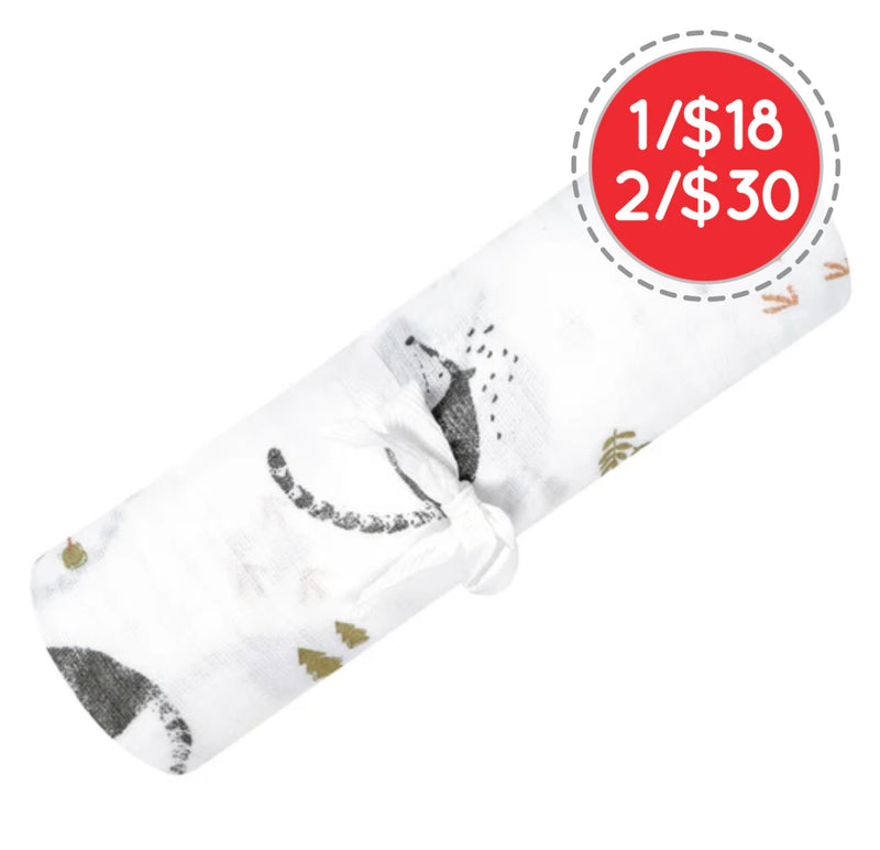 Couverture mousseline de coton -  Fourmiliers