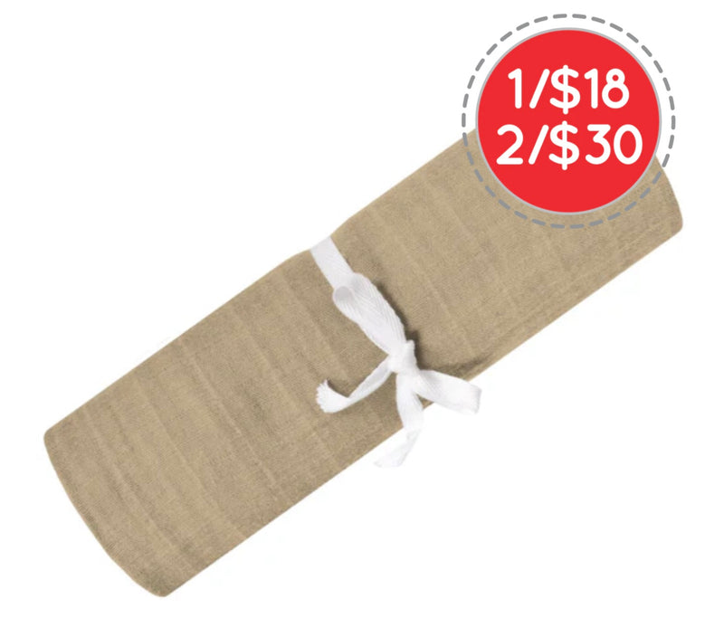 Couverture mousseline de coton - Sable