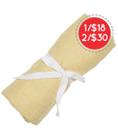 Couverture mousseline de coton - Citron