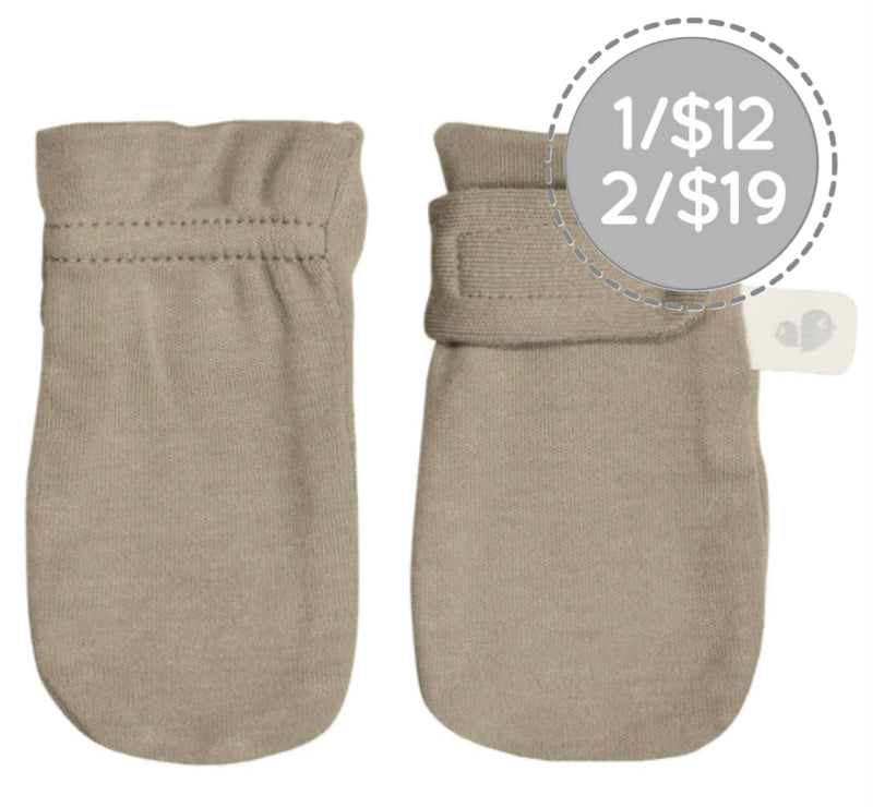 Mitaines en bambou -  Taupe