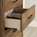 Commode 5 tiroirs Gravity - Naturel mango