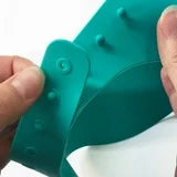 Visière pare-shampoing en silicone- turquoise