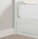 Ensemble lit matelot 3 tiroirs et tête de lit simple 39’’ Arlen - Chêne hivernal