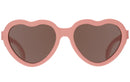 Lunettes de soleil navigator - Coeur rose
