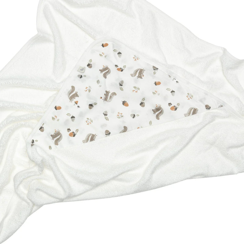 Serviette à capuchon en bambou - Écureuils