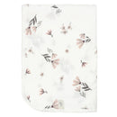 Serviette à capuchon en bambou - Fleurs aquarelle