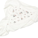 Serviette à capuchon en bambou - Fleurs aquarelle