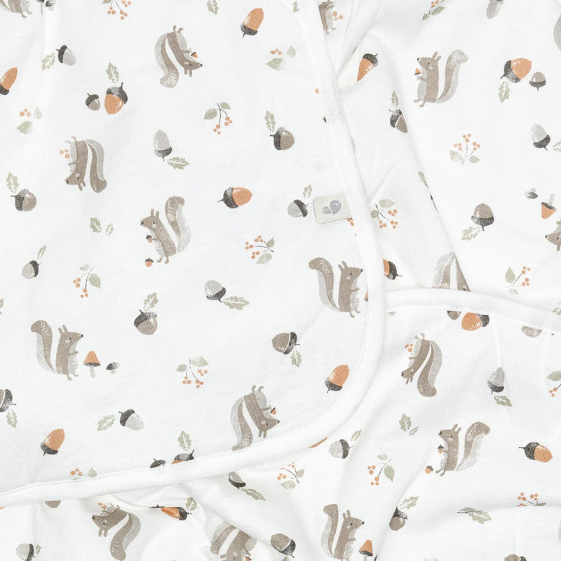 Couverture en bambou - Écureuils