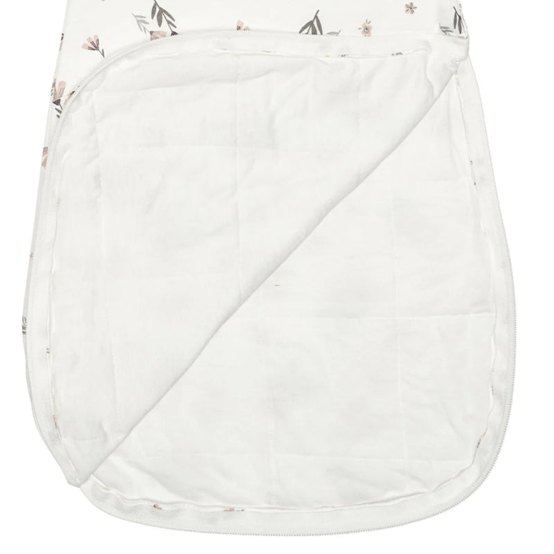 Sac de nuit nouveau-né en bambou - Fleurs aquarelle (1 tog)