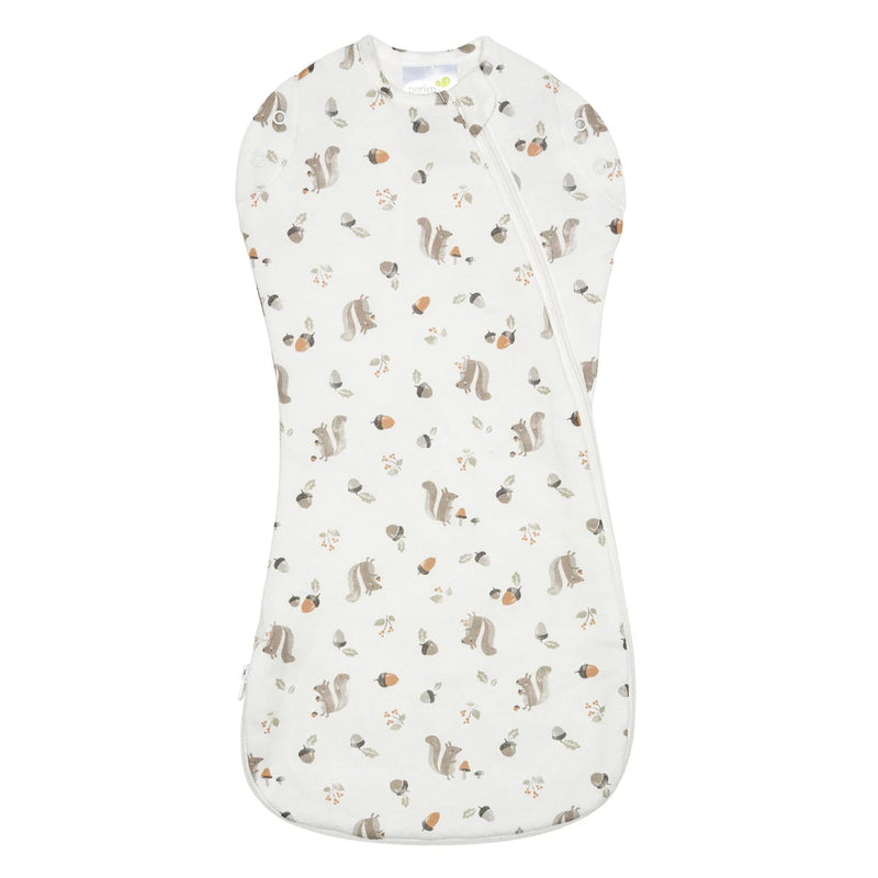 Sac de nuit nouveau-né en bambou - Écureuils (1 tog)