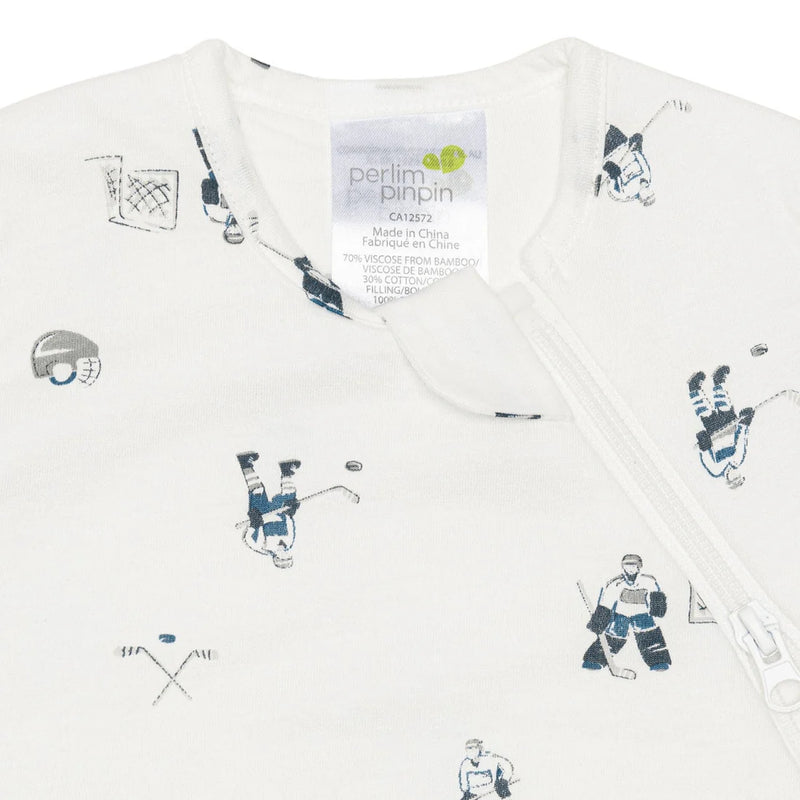 Sac de nuit nouveau-né en bambou - Hockey (1 tog)