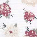 Couverture mousseline de coton - Roses