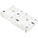 Housse pour matelas à langer percale avec ouverture pour sangles - Jungle