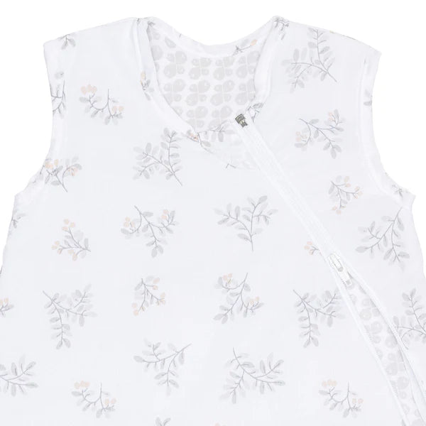 Sac de nuit en coton tissé - Feuilles (2 togs)