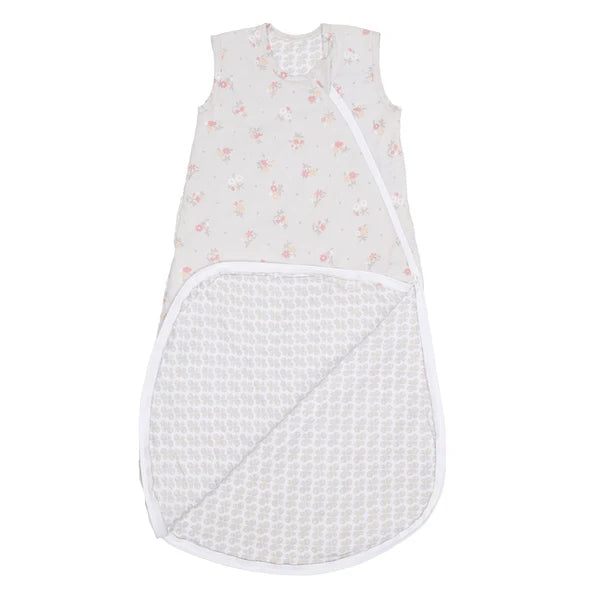 Sac de nuit en coton tissé - Fleurs (2 togs)