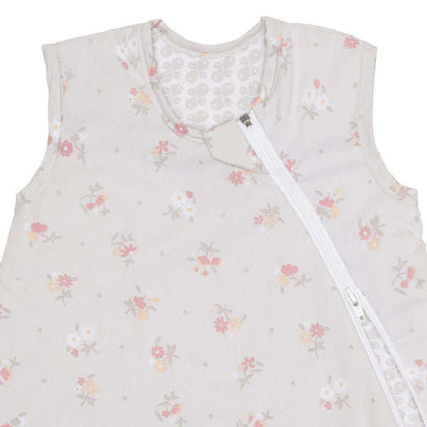 Sac de nuit en coton tissé - Fleurs (2 togs)