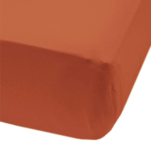 Drap Contour uni - Rouille