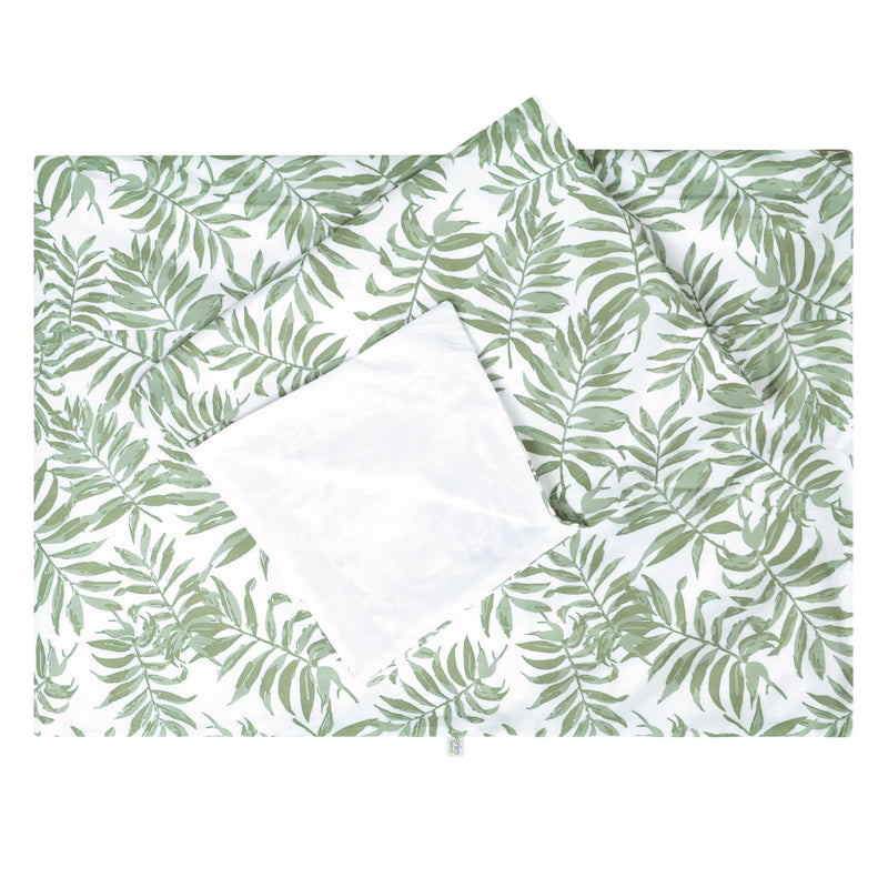 Housse de couette avec couvre oreiller - Tropical vert