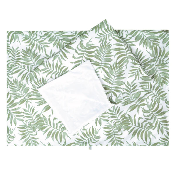 Housse de couette avec couvre oreiller - Tropical vert