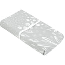 Housse pour matelas à langer percale avec ouverture pour sangles - Lapins Gris