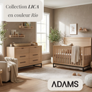 Ensemble Bassinette et Bureau 6 tiroirs LICA - Rio