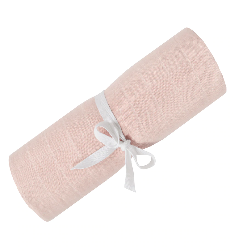 Couverture mousseline de coton - Rose