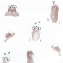 Couverture mousseline de coton - Taupes