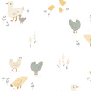 Couverture mousseline de coton -  Poules