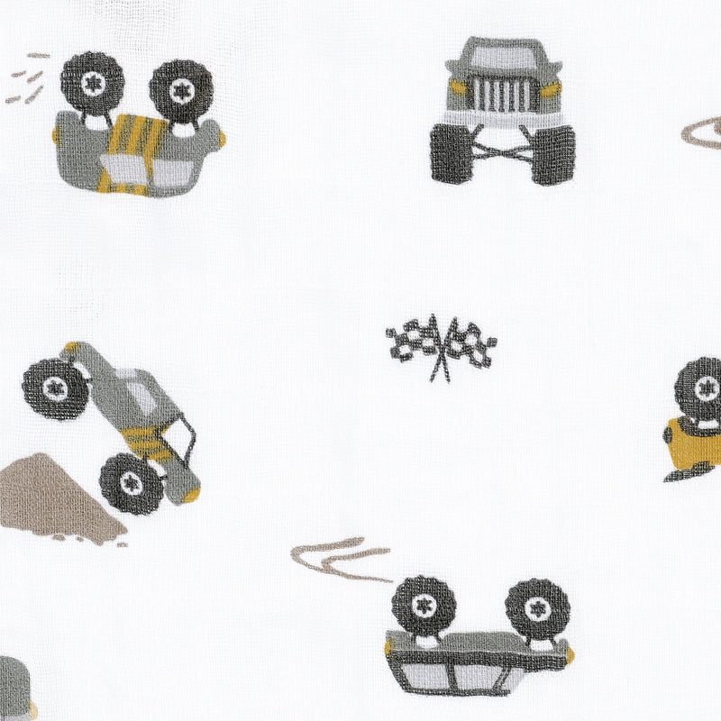 Couverture mousseline de coton - Monster Trucks