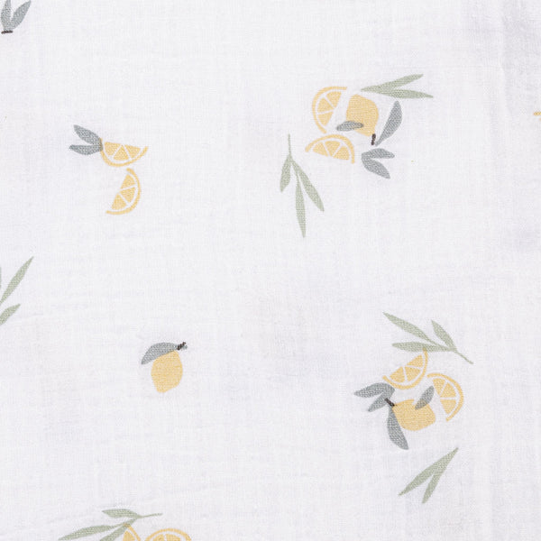 Couverture mousseline de coton - Citrons