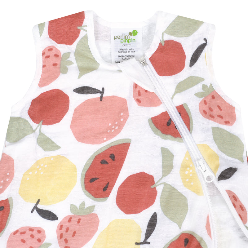 Sac de nuit en mousseline de coton - Fruits (0.7 tog)