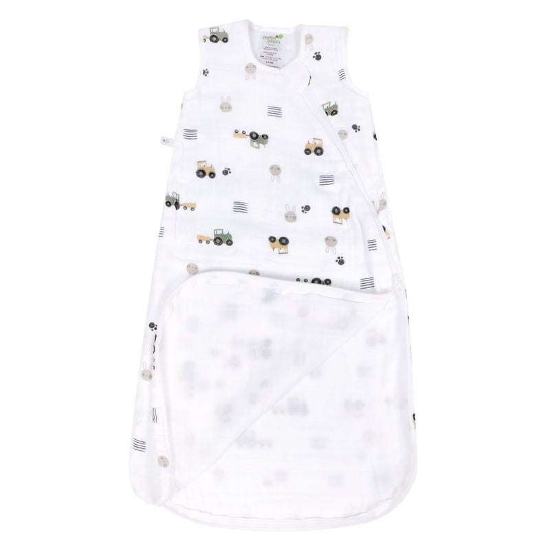 Sac de nuit en mousseline de coton - Tortue (0.7 tog)