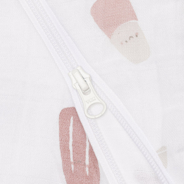 Sac de nuit en mousseline de coton - Crème glacée (0,7 tog)