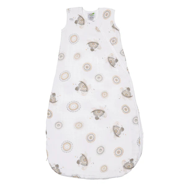 Sac de nuit en mousseline de coton - Tortues (0,7 tog)