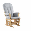 Chaise berçante à billes *Nouveau tissus 10 anti-taches*- Naturel et Gris pâle — Adams