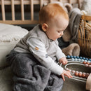 Sac de nuit en peluche - Gris uni (1.5 togs)